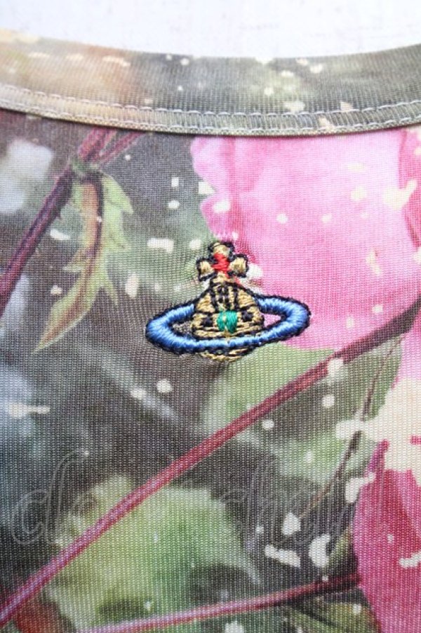 画像3: ヴィヴィアンウエストウッド 中古 / 総柄レーヨントップス XS マルチ  S-26-02-25-051-to-AS-ZS (3)