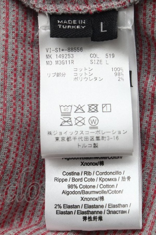 画像6: ヴィヴィアンウエストウッド 中古 / EVOLUTION OF MAN Tシャツ  グレーｘ赤  S-26-02-25-054-ts-AS-ZS (6)