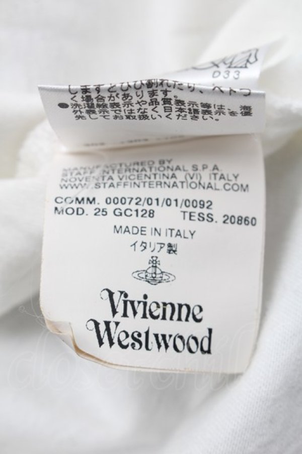 画像5: ヴィヴィアンウエストウッド MAN 中古 / プリントTシャツ S 白  S-26-02-25-055-ts-AS-ZS (5)