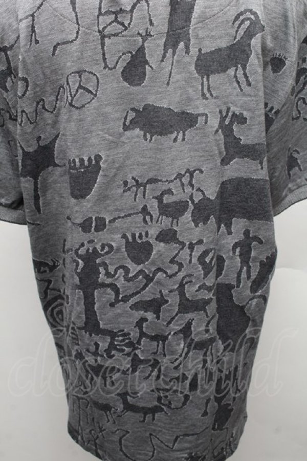 画像5: ヴィヴィアンウエストウッド 中古 / グラフィックポロシャツ  グレー  S-26-02-25-056-ts-AS-ZS (5)