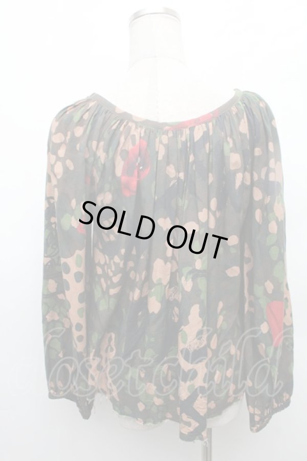 画像2: ヴィヴィアンウエストウッド 中古 / カモフラージュ柄シャーリングカットソー 36 マルチ  S-26-02-25-057-to-HR-ZS (2)