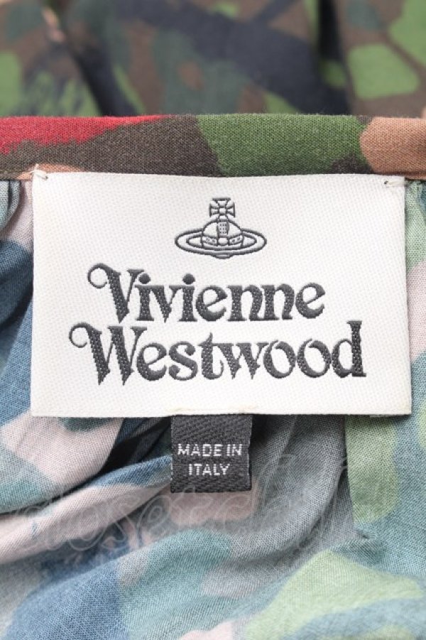 画像5: ヴィヴィアンウエストウッド 中古 / カモフラージュ柄シャーリングカットソー 36 マルチ  S-26-02-25-057-to-HR-ZS (5)