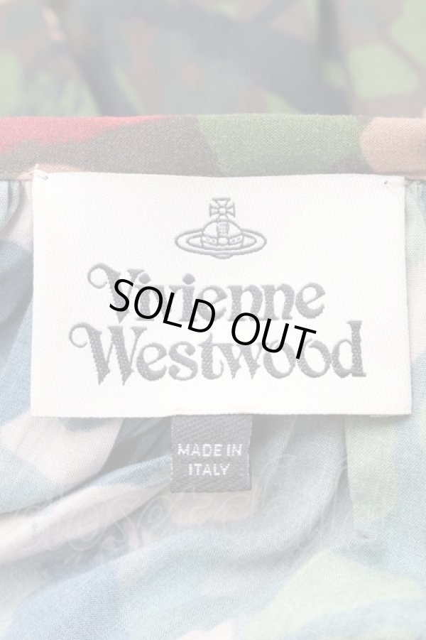 画像5: ヴィヴィアンウエストウッド 中古 / カモフラージュ柄シャーリングカットソー 36 マルチ  S-26-02-25-057-to-HR-ZS (5)