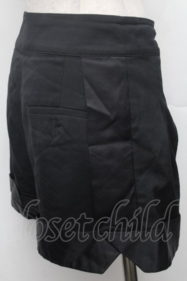 画像3: ヴィヴィアンウエストウッド 中古 / ウールショートパンツ 1 黒  S-26-02-25-061-pa-AS-ZS (3)