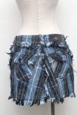 画像2: ANGLOMANIA 中古 / チェックデニムスカート 29 ブルー  S-26-02-25-062-sk-AS-ZS (2)