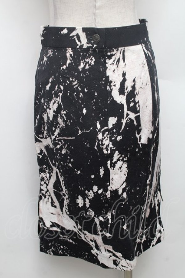 画像2: ANGLOMANIA 中古 //タイトスカート 40 黒ｘ白  S-26-02-25-064-sk-AS-ZS (2)