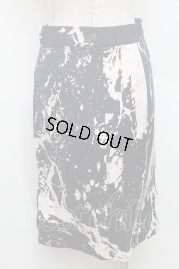 画像2: ANGLOMANIA 中古 //タイトスカート 40 黒ｘ白  S-26-02-25-064-sk-AS-ZS (2)