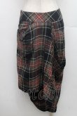 画像2: ANGLOMANIA 中古 / タータンチェック変形ワンピース 38 グレー  S-26-02-25-065-op-AS-ZS (2)