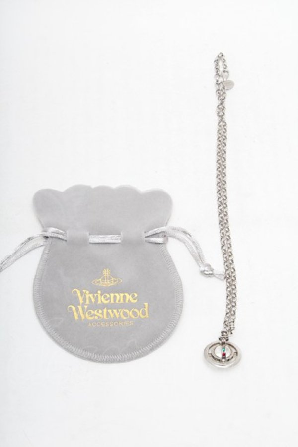 画像4: ヴィヴィアンウエストウッド 中古 / プチオーブネックレス  シルバー  S-26-02-25-027-nl-AS-ZS (4)