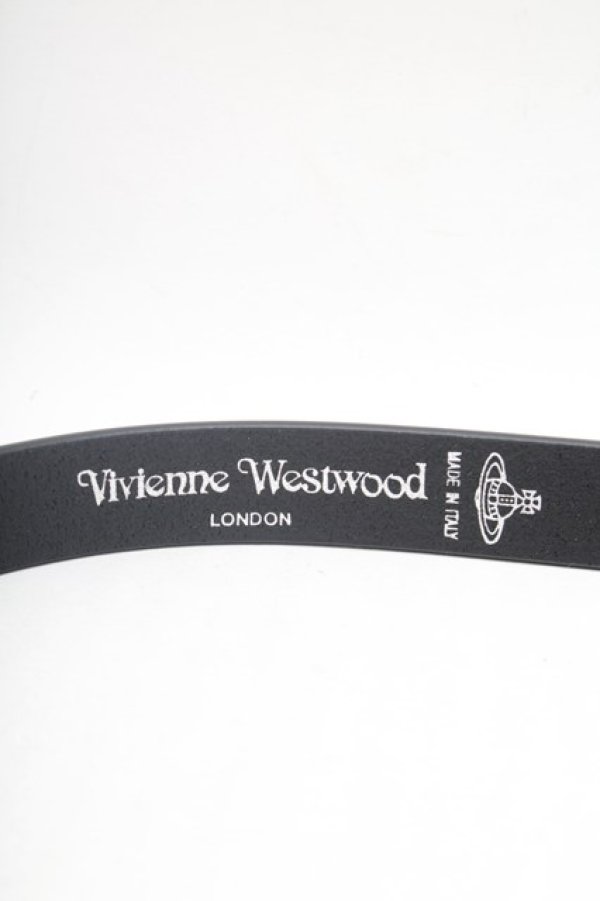 画像3: ヴィヴィアンウエストウッド 中古 / オーブバックルベルト  黒  S-26-02-25-029-ac-AS-ZS (3)