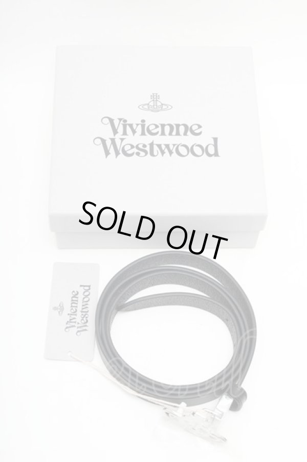 画像4: ヴィヴィアンウエストウッド 中古 / オーブバックルベルト  黒  S-26-02-25-029-ac-AS-ZS (4)