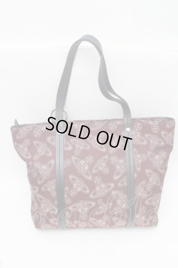 画像2: ヴィヴィアンウエストウッド 中古 / NEW SHOPPER トートバッグ  ワイン  S-26-02-25-031-ba-AS-ZS (2)
