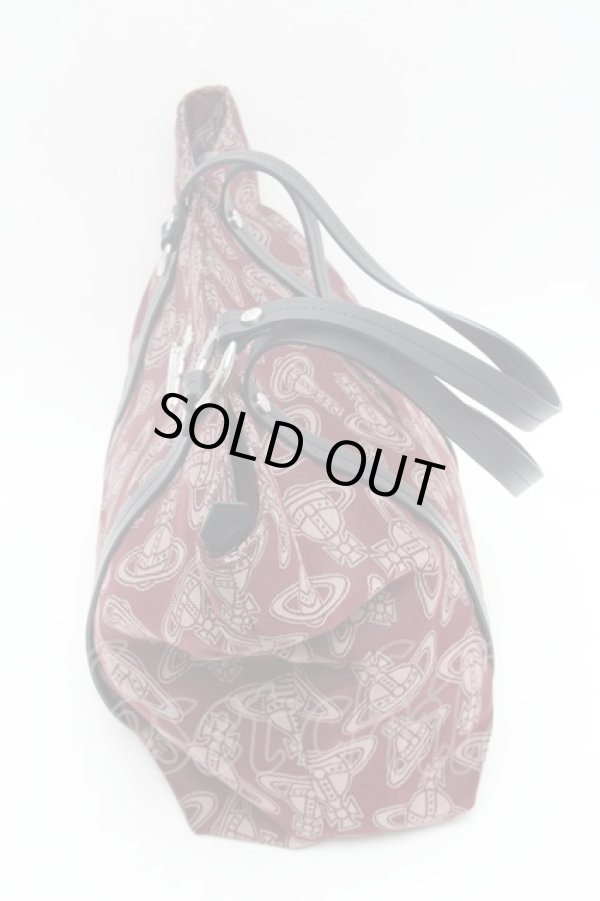 画像3: ヴィヴィアンウエストウッド 中古 / NEW SHOPPER トートバッグ  ワイン  S-26-02-25-031-ba-AS-ZS (3)