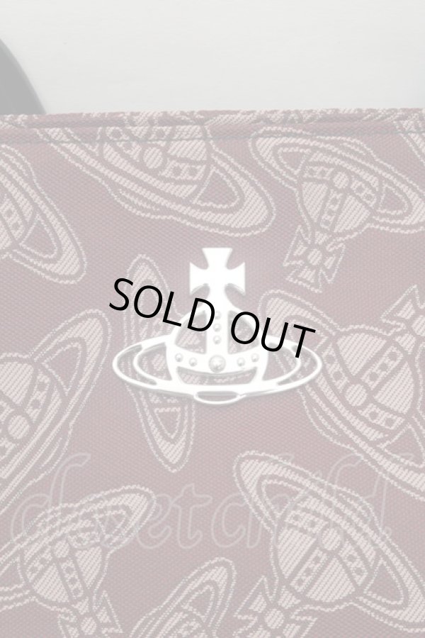 画像4: ヴィヴィアンウエストウッド 中古 / NEW SHOPPER トートバッグ  ワイン  S-26-02-25-031-ba-AS-ZS (4)