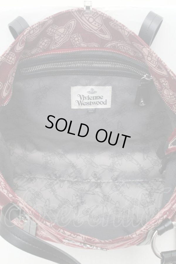 画像5: ヴィヴィアンウエストウッド 中古 / NEW SHOPPER トートバッグ  ワイン  S-26-02-25-031-ba-AS-ZS (5)