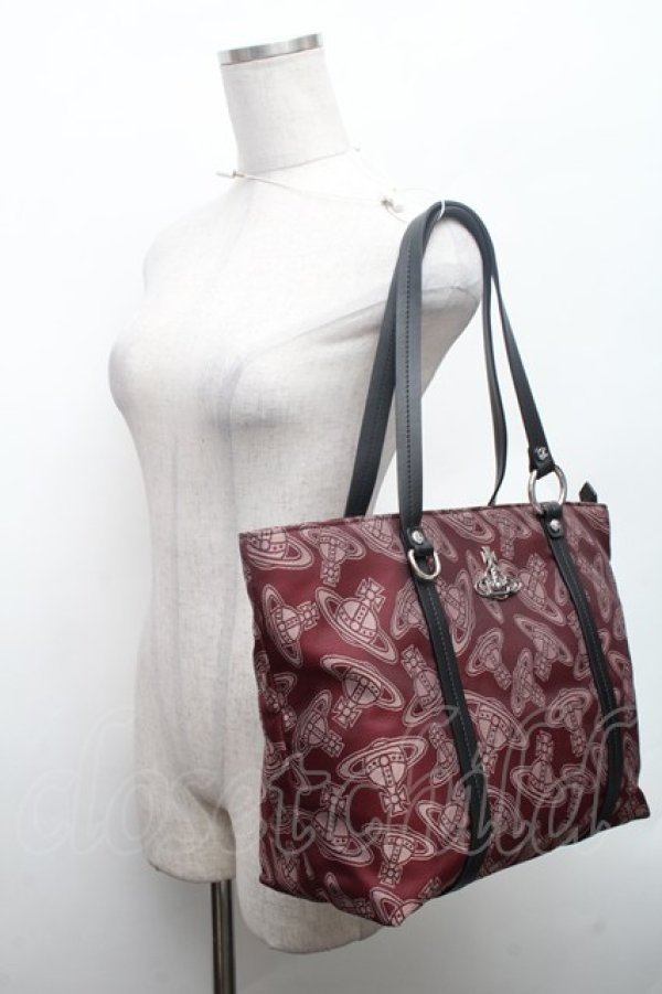 画像6: ヴィヴィアンウエストウッド 中古 / NEW SHOPPER トートバッグ  ワイン  S-26-02-25-031-ba-AS-ZS (6)