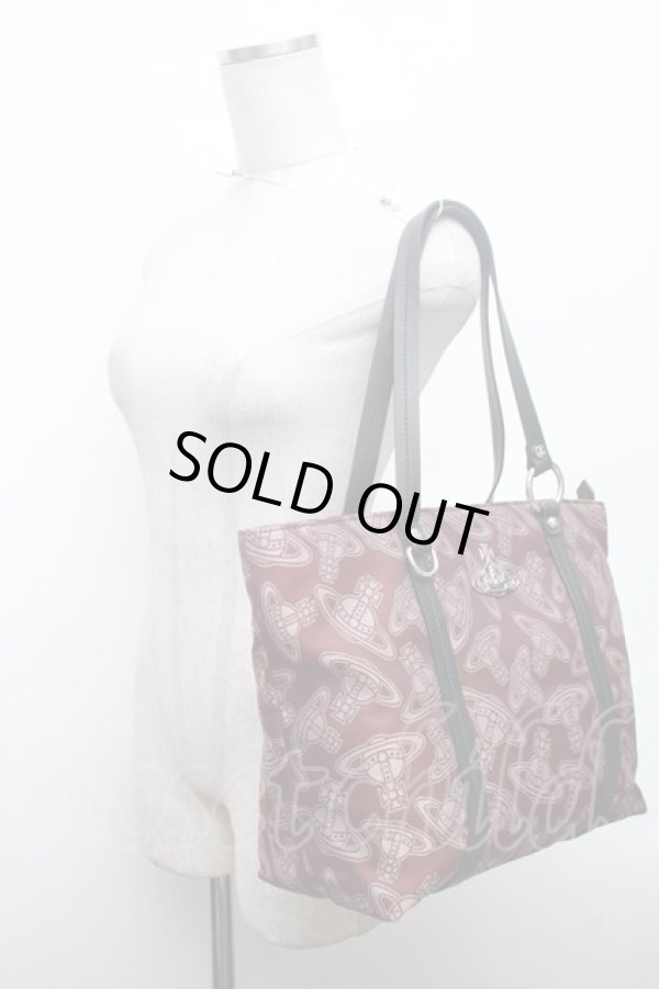画像6: ヴィヴィアンウエストウッド 中古 / NEW SHOPPER トートバッグ  ワイン  S-26-02-25-031-ba-AS-ZS (6)