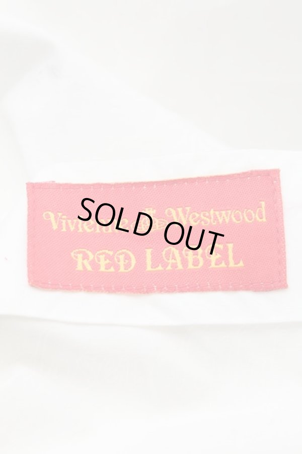 画像4: ヴィヴィアンウエストウッド 中古 / オーブ刺繍高襟ブラウス  I 白  S-26-03-08-002-bl-AS-ZS (4)