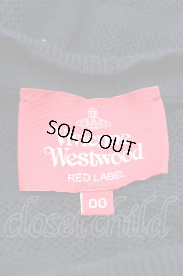 画像3: ヴィヴィアンウエストウッド 中古 / 透カシ網半袖ニット  黒  S-26-03-08-020-to-HR-ZS (3)