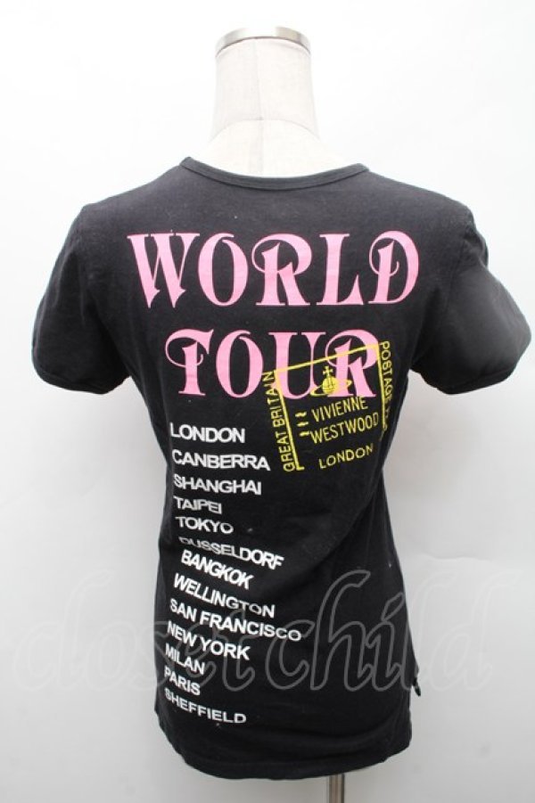 画像2: ヴィヴィアンウエストウッド 中古 / リッププリントTシャツ  黒  S-26-03-08-021-to-AS-ZS (2)