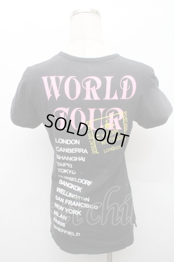 画像2: ヴィヴィアンウエストウッド 中古 / リッププリントTシャツ  黒  S-26-03-08-021-to-AS-ZS (2)