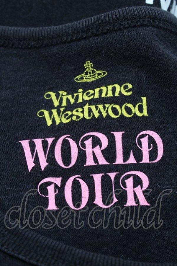画像3: ヴィヴィアンウエストウッド 中古 / リッププリントTシャツ  黒  S-26-03-08-021-to-AS-ZS (3)