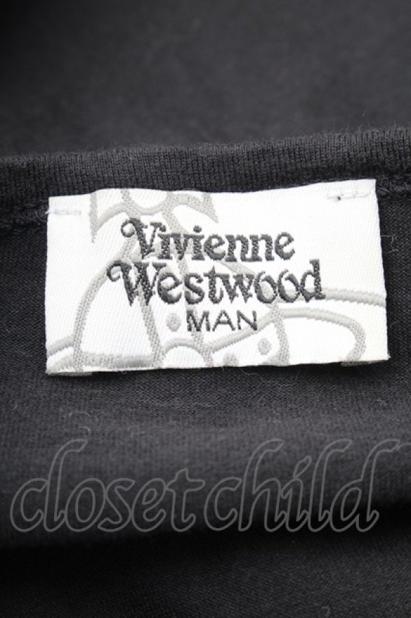 画像5: ヴィヴィアンウエストウッド 中古 / ラビットフレームTシャツ  黒  S-26-03-08-022-to-AS-ZS (5)