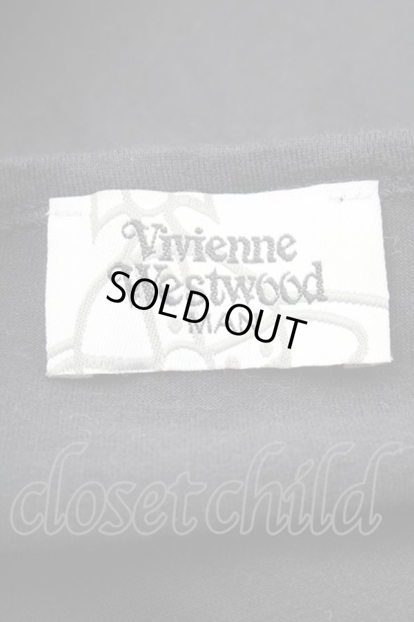 画像5: ヴィヴィアンウエストウッド 中古 / ラビットフレームTシャツ  黒  S-26-03-08-022-to-AS-ZS (5)