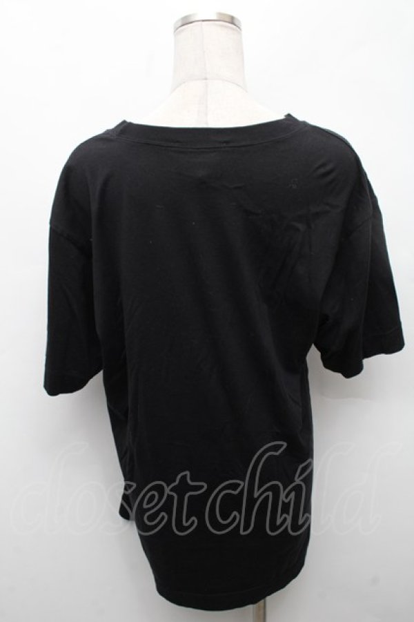 画像2: ヴィヴィアンウエストウッド MAN 中古 / NOUGHTS AND CROSSES MANリラックスTシャツ 46 黒  S-26-03-08-027-ts-AS-ZS (2)