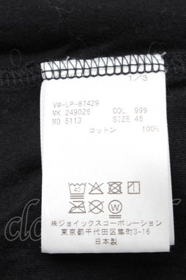 画像5: ヴィヴィアンウエストウッド MAN 中古 / NOUGHTS AND CROSSES MANリラックスTシャツ 46 黒  S-26-03-08-027-ts-AS-ZS (5)
