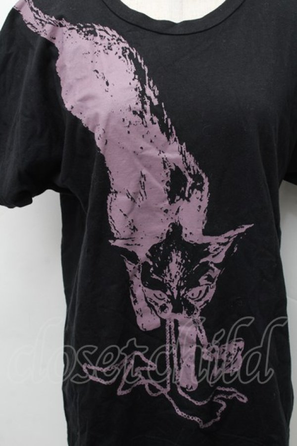 画像3: ヴィヴィアンウエストウッド 中古 / キャットオーブプリントTシャツ 2 黒  S-26-03-08-028-to-HR-ZS (3)