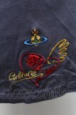 画像4: ヴィヴィアンウエストウッド 中古 / 刺繍ドルマン風Tシャツ L ブルー  S-26-03-08-030-bl-HR-ZS (4)