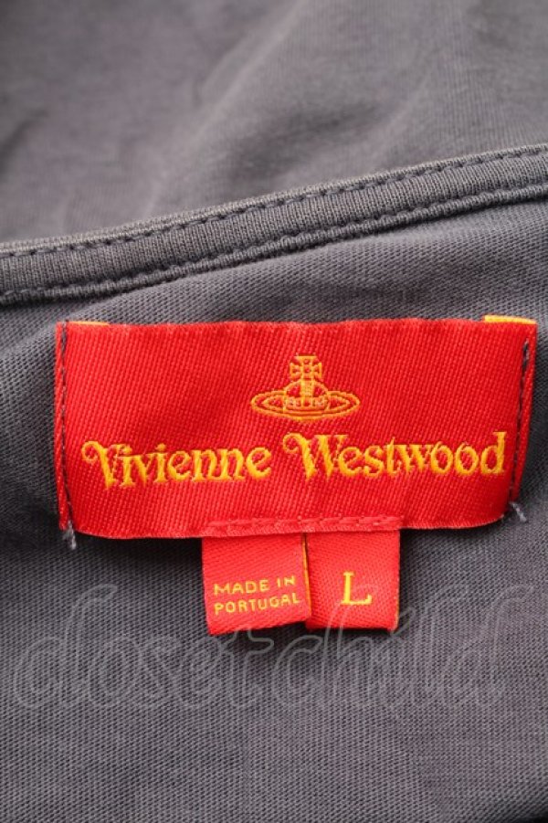 画像5: ヴィヴィアンウエストウッド 中古 / 刺繍ドルマン風Tシャツ L ブルー  S-26-03-08-030-bl-HR-ZS (5)