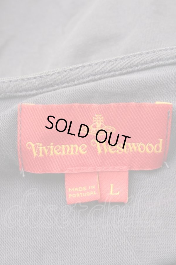画像5: ヴィヴィアンウエストウッド 中古 / 刺繍ドルマン風Tシャツ L ブルー  S-26-03-08-030-bl-HR-ZS (5)