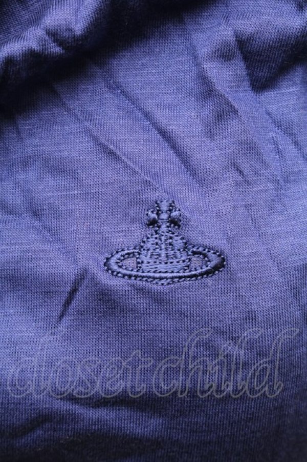 画像4: ヴィヴィアンウエストウッド 中古 / オーブ刺繍アシメワンピース 2 ブルー  S-26-03-08-035-op-HR-ZS (4)