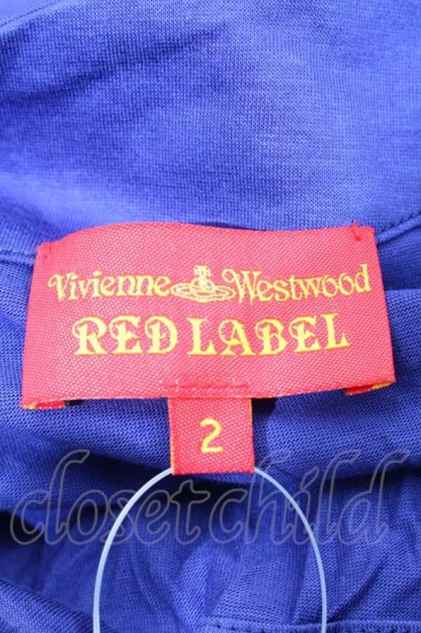 画像5: ヴィヴィアンウエストウッド 中古 / オーブ刺繍アシメワンピース 2 ブルー  S-26-03-08-035-op-HR-ZS (5)