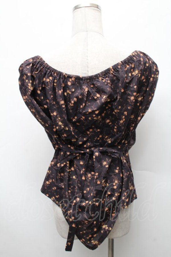 画像2: ANGLOMANIA 中古 / オフショルブラウス  黒  S-26-03-08-037-bl-AS-ZS (2)