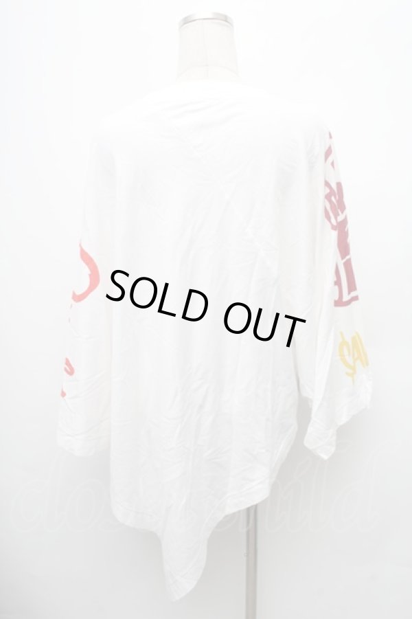 画像2: ヴィヴィアンウエストウッド MAN 中古 / EVERYTHING MUST GO WATERFALLトップス  白  S-26-03-08-005-to-AS-ZS (2)