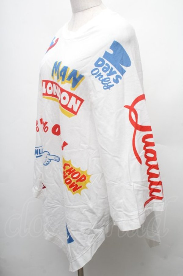 画像3: ヴィヴィアンウエストウッド MAN 中古 / EVERYTHING MUST GO WATERFALLトップス  白  S-26-03-08-005-to-AS-ZS (3)