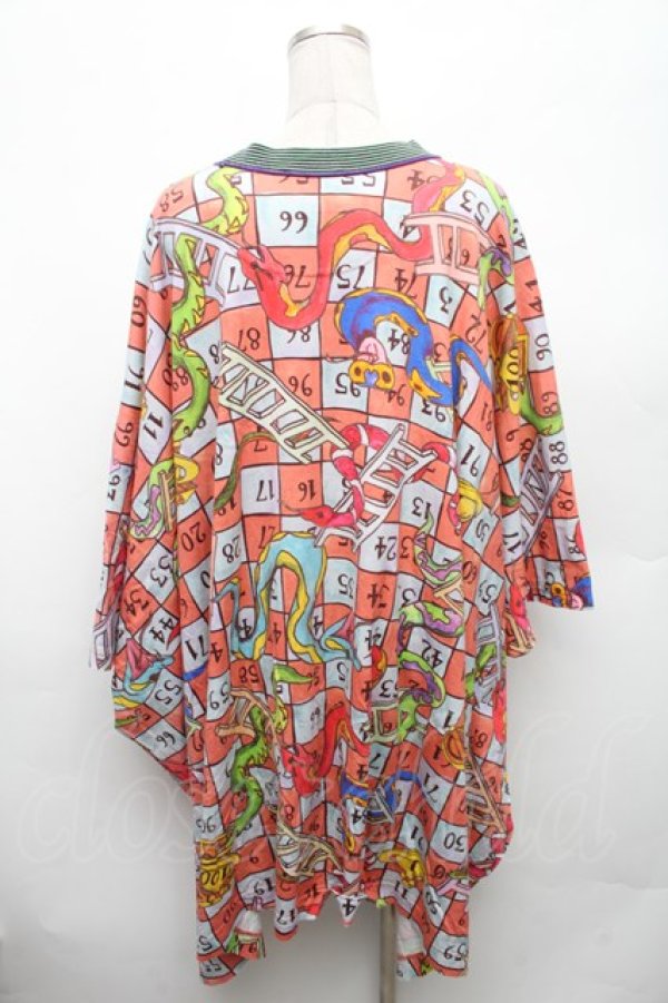画像2: ヴィヴィアンウエストウッド 中古 / SNAKES AND LADDERS エレファントTシャツ  マルチ  S-26-03-08-040-to-AS-ZS (2)