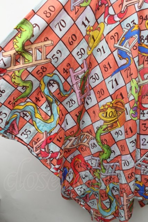 画像4: ヴィヴィアンウエストウッド 中古 / SNAKES AND LADDERS エレファントTシャツ  マルチ  S-26-03-08-040-to-AS-ZS (4)