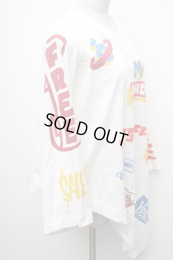 画像4: ヴィヴィアンウエストウッド MAN 中古 / EVERYTHING MUST GO WATERFALLトップス  白  S-26-03-08-005-to-AS-ZS (4)