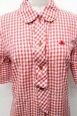 画像3: ヴィヴィアンウエストウッド 中古 / ギンガムチェックシャツワンピース 2 赤ｘ白  S-26-03-08-042-op-AS-ZS (3)