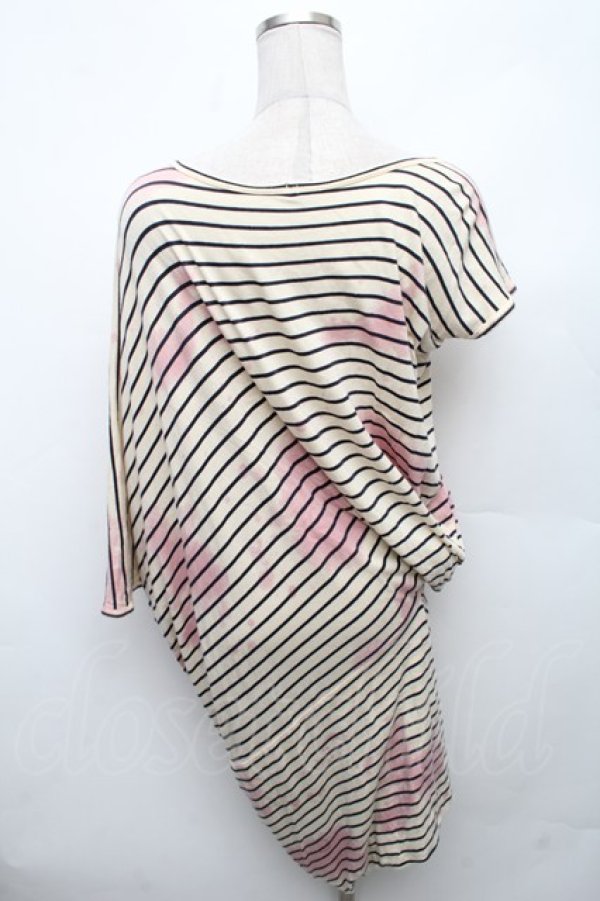 画像2: ヴィヴィアンウエストウッド 中古 / ワインステインボーダーカットソー M オフ  S-26-03-08-043-to-AS-ZS (2)