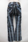 画像2: ANGLOMANIA 中古 / チェックデニムパンツ  青  S-26-03-08-045-pa-AS-ZS (2)