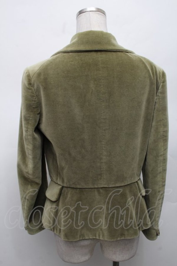 画像2: ヴィヴィアンウエストウッド 中古 / 別珍ラブジャケット 3 カーキ  S-26-03-08-048-jc-AS-ZS (2)