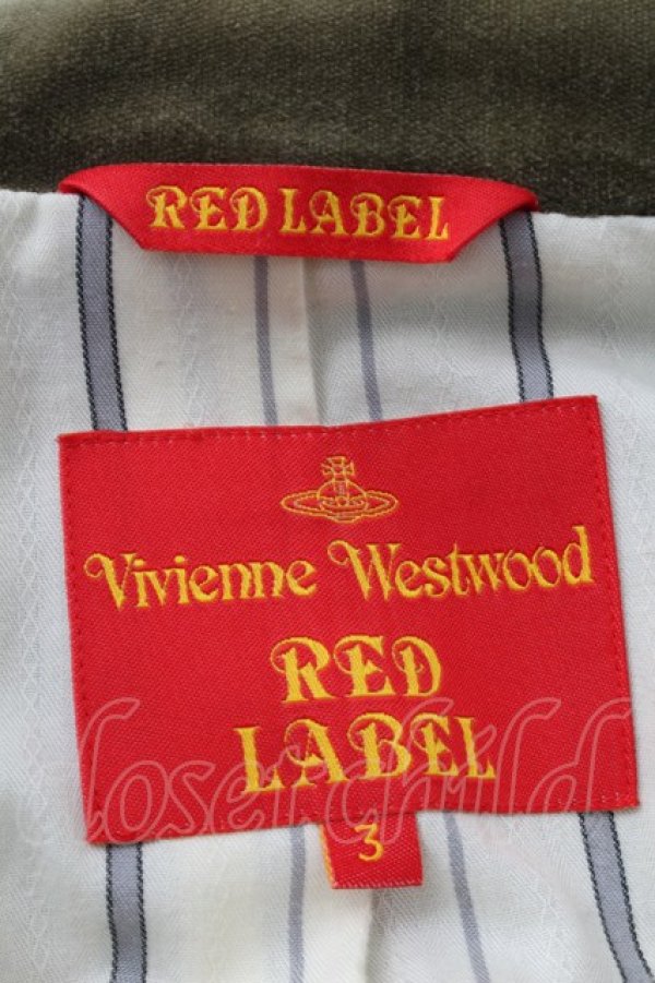 画像4: ヴィヴィアンウエストウッド 中古 / 別珍ラブジャケット 3 カーキ  S-26-03-08-048-jc-AS-ZS (4)