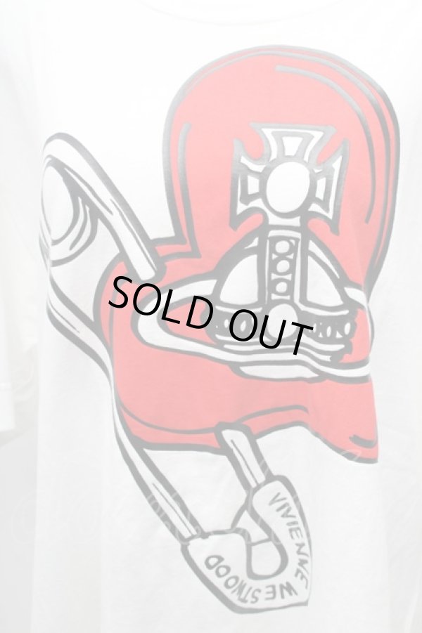 画像3: ヴィヴィアンウエストウッド MAN 中古 / SAFETY PIN HEART リラックスTシャツ 48 白  S-26-03-08-006-ts-AS-ZS (3)