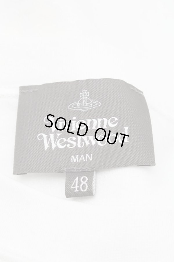 画像6: ヴィヴィアンウエストウッド MAN 中古 / RIPPED PAPER ORBリラックスTシャツ 48 白  S-26-03-08-007-ts-AS-ZS (6)
