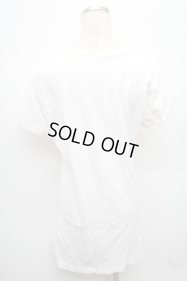 画像2: ヴィヴィアンウエストウッド 中古 / DOGプリントTシャツ  白  S-26-03-08-008-to-AS-ZS (2)